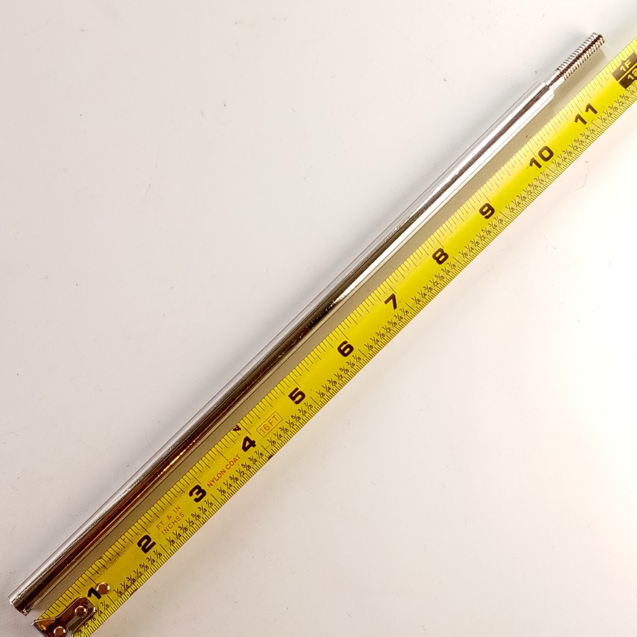 3/16 Threaded 3/8x12" Straight Cymbal Arm Rod Chrome Stand Part — main photograph