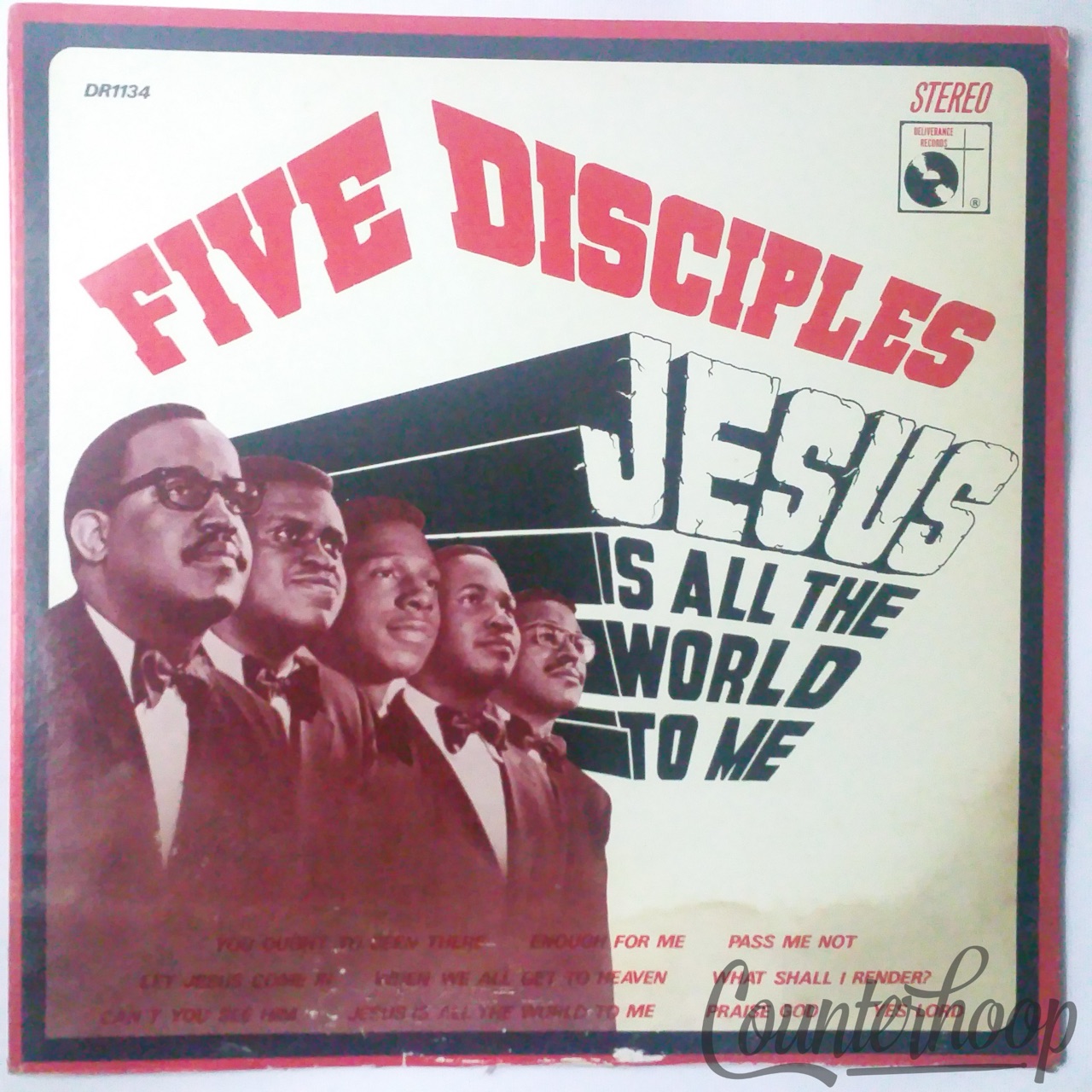 Five Disciples – Jesus Is All the World to Me 1971 Deliverance Records – DR 1134 — main photograph