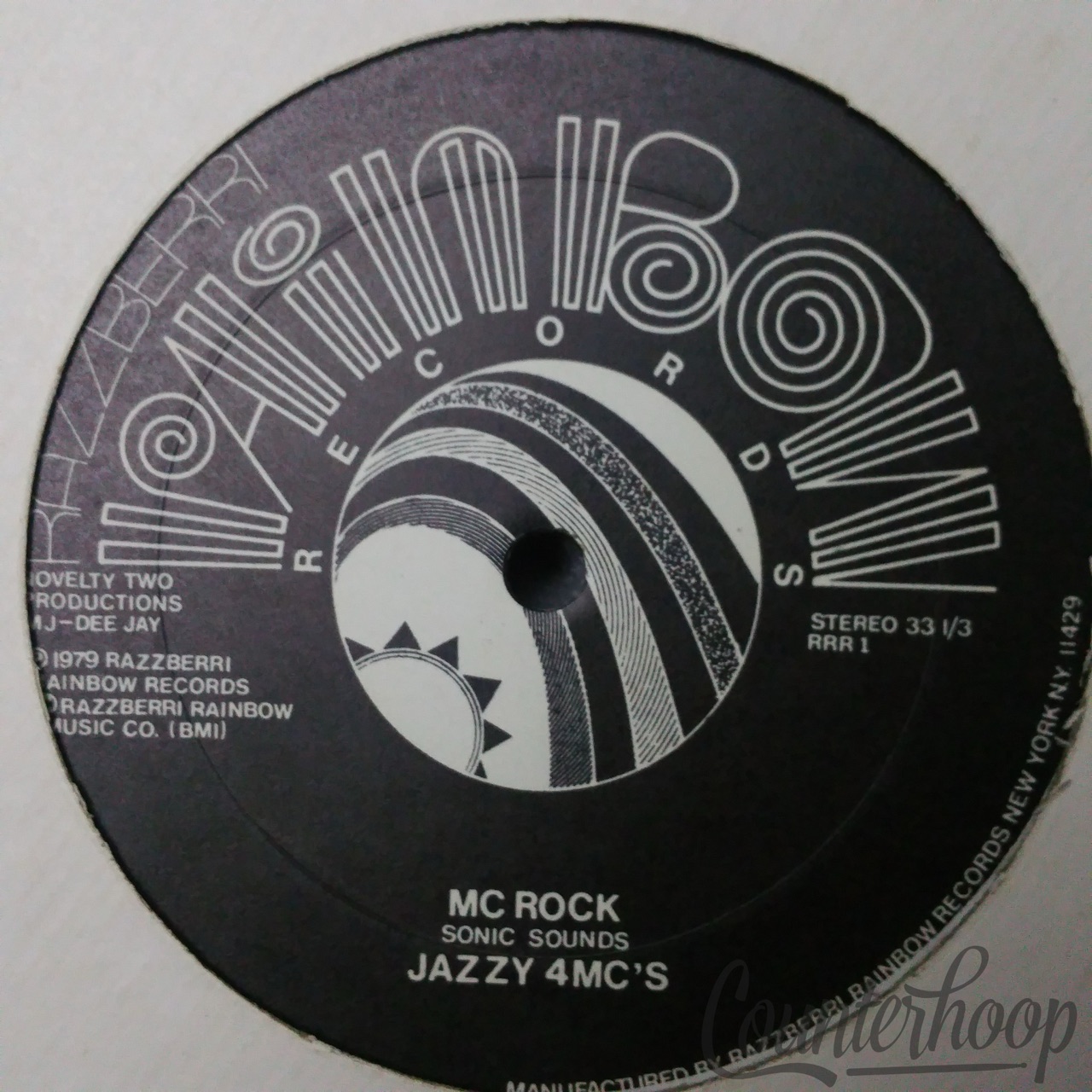 Jazzy 4 MC's – MC Rock 1979 Razzberri Rainbow Records – RRR 1 Disco Hip Hop VG++ — main photograph