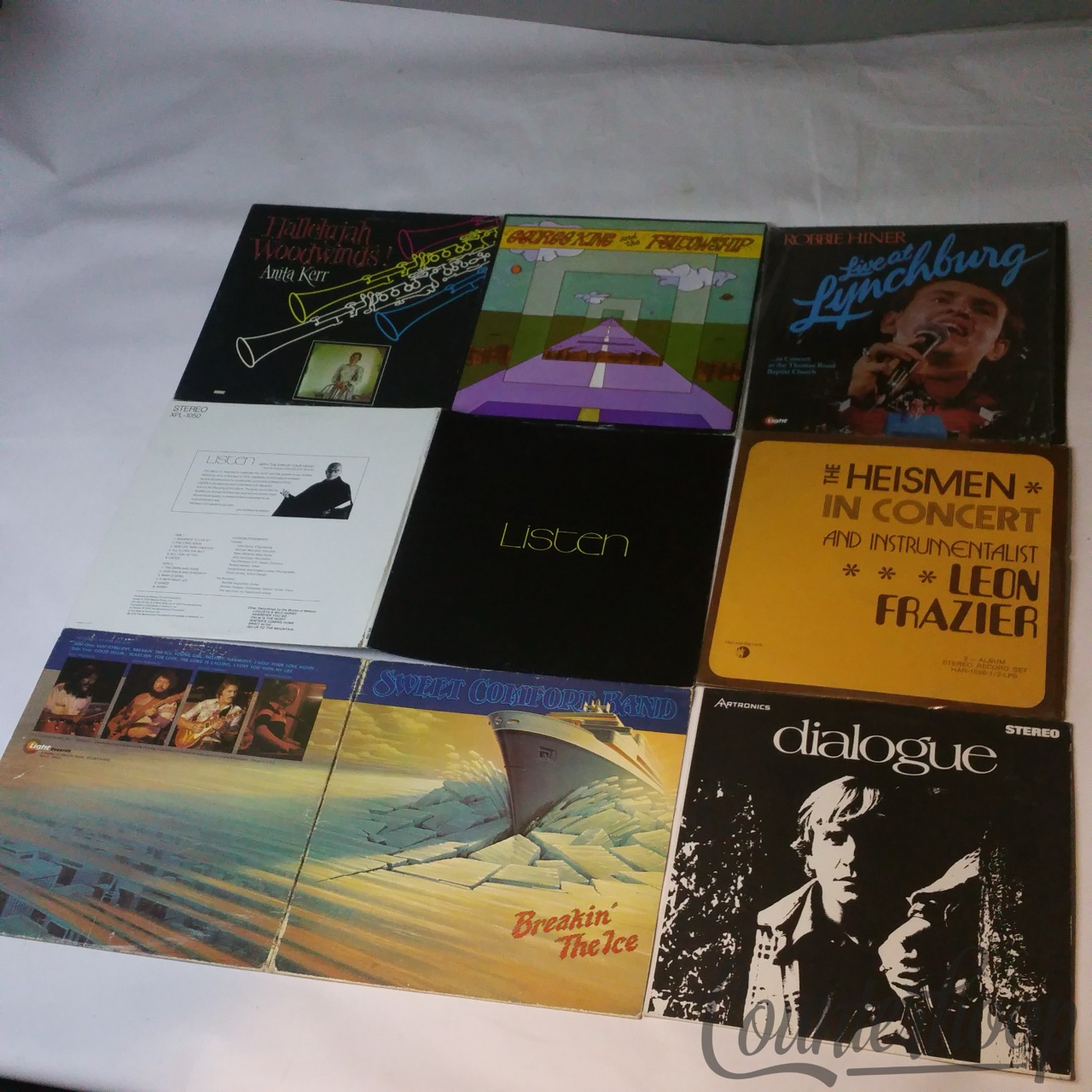 7LP Lot Anita Kerr/George King/Robbie Hiner/Listen/Breakin'The Ice/Dialogue/Leo — main photograph