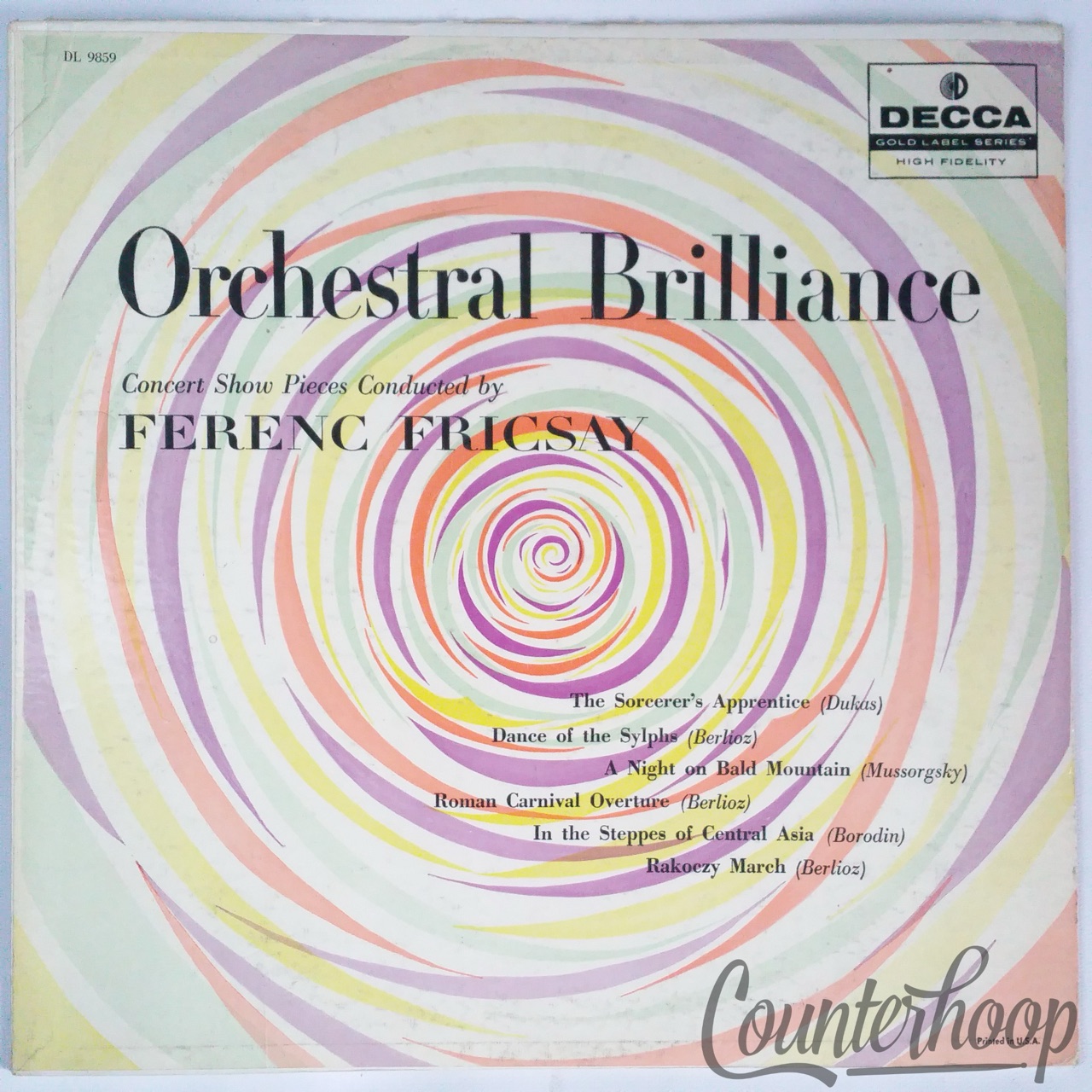 Ferenc Fricsay- Orchestral Brilliance VG RARE Decca DL9859 Sorcerer's Apprentice — main photograph