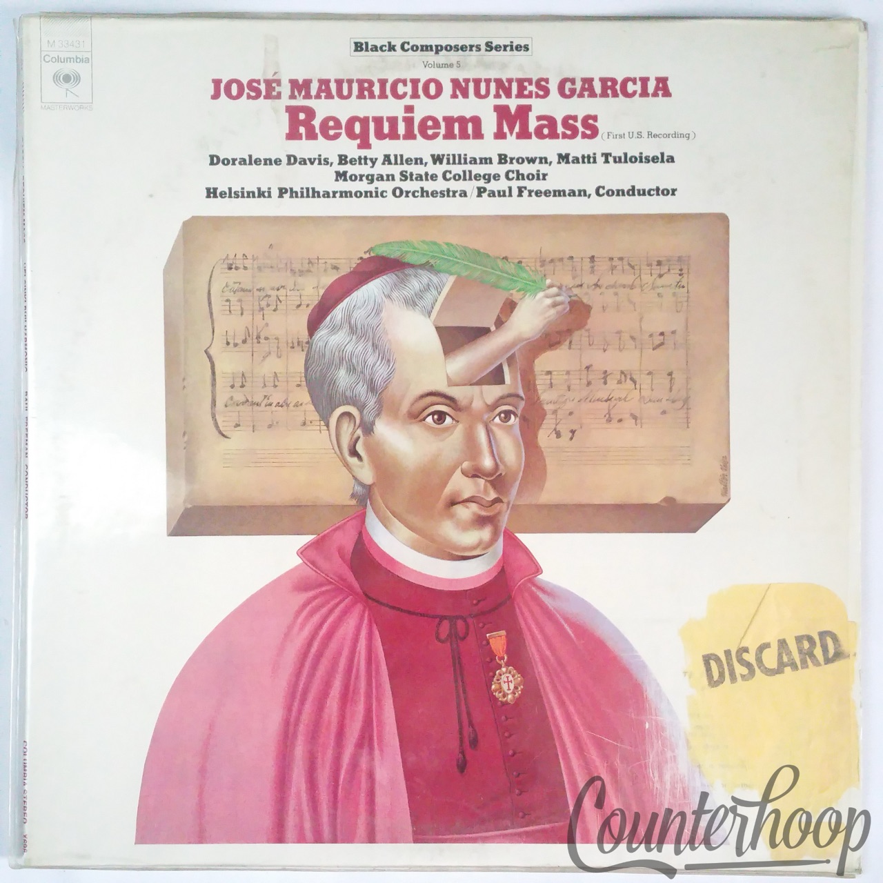 José Mauricio Nunes Garcia – Requiem Mass 1975 EXC Columbia Masterworks – M 3343 — main photograph