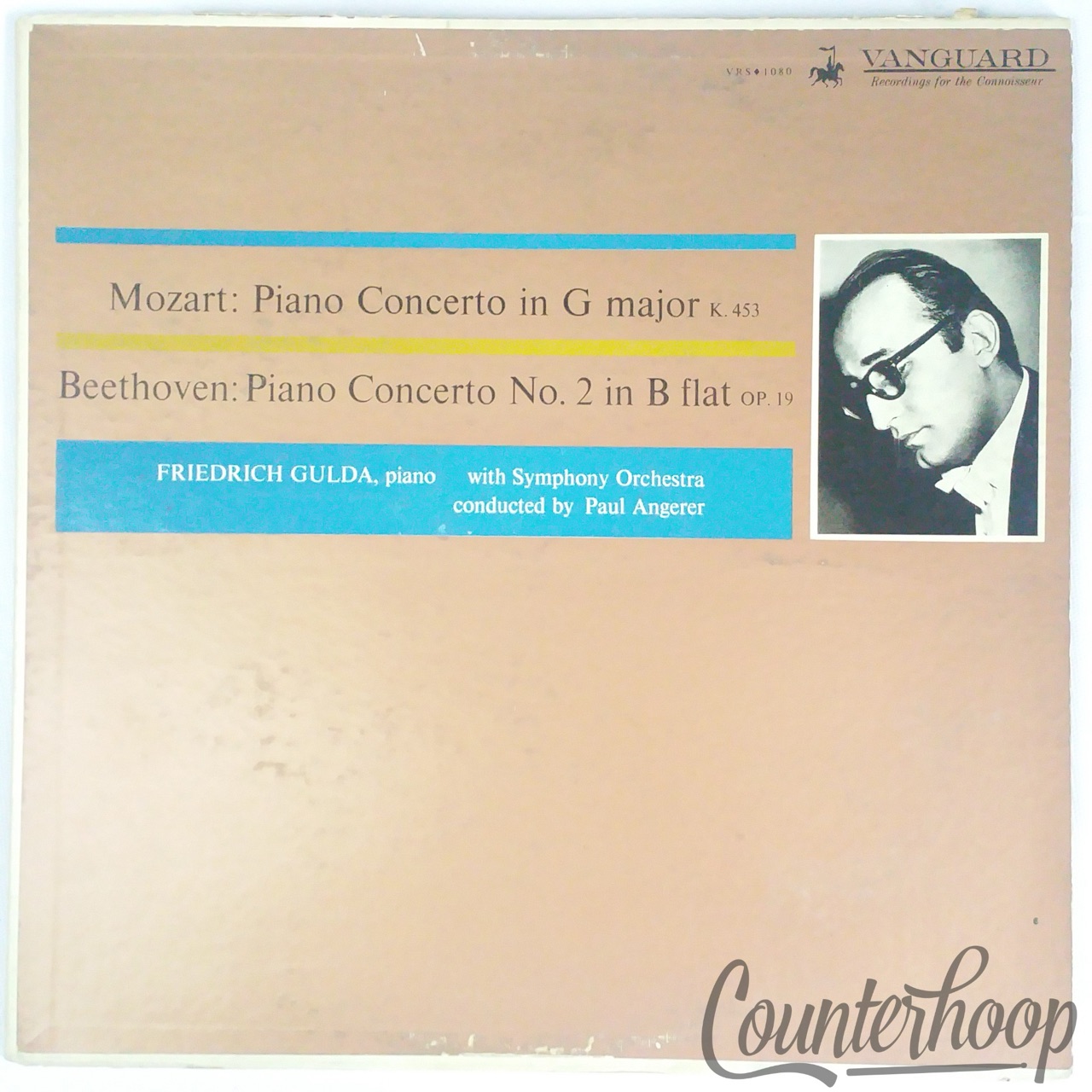 Mozart/Beethoven/Friedrich Gulda/Paul Angerer-Piano Concerto Rare Mono Vanguard — main photograph