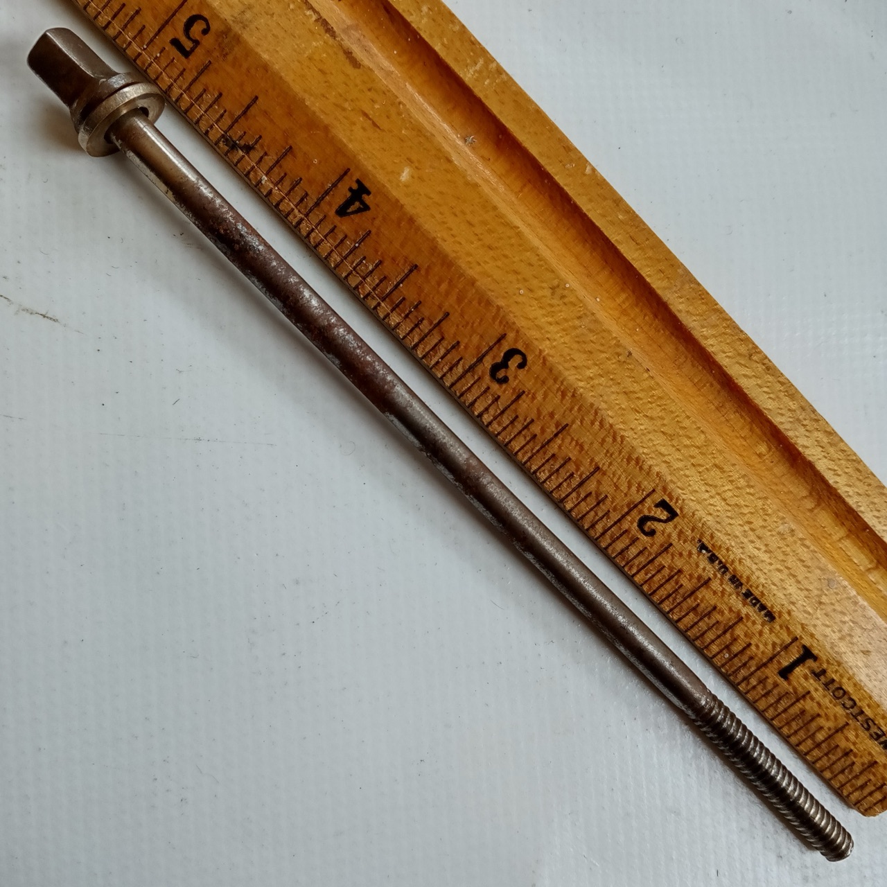 Leedy 1+10-24 Nickel 4 7/8"Tension T-Rod Snare/Tom Drum Vintage 20s Indianapolis — main photograph