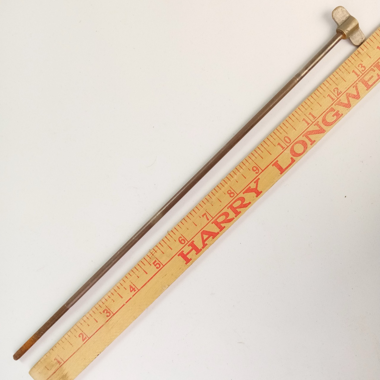 Ludwig 13 3/8" 12-24 tpi Bass-Drum Thumb-Tension T-Rod+Claw Nickel Snare/Tom USA — main photograph