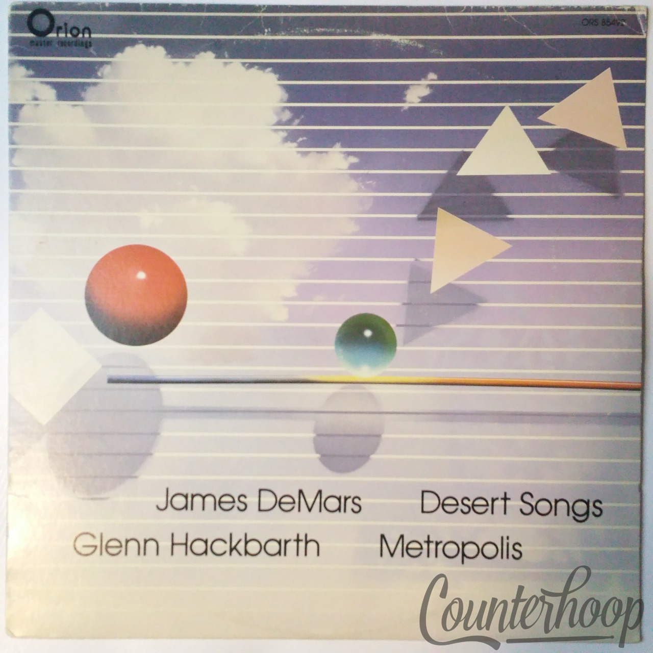 James DeMars / Glenn Hackbarth – Desert Songs/Metropolis 1984 Orion – ORS 84492 — main photograph