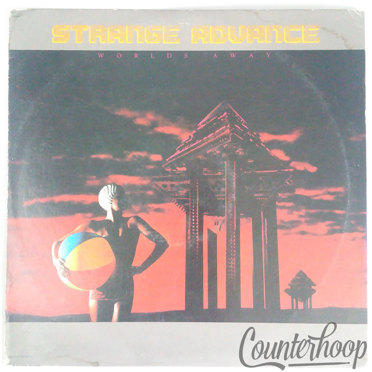 Strange Advance – Worlds Away 1983 US Capitol Records ST12232 Beau Hill/Bob Rock — main photograph