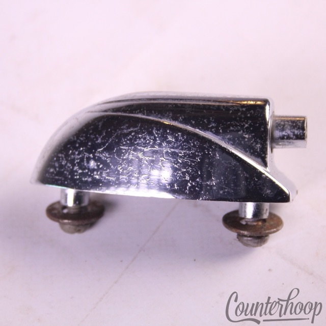 Gretsch Bass Drum Lug Vintage 50s 3ply Chrome RB Round Badge Broadkaster USA VG — main photograph