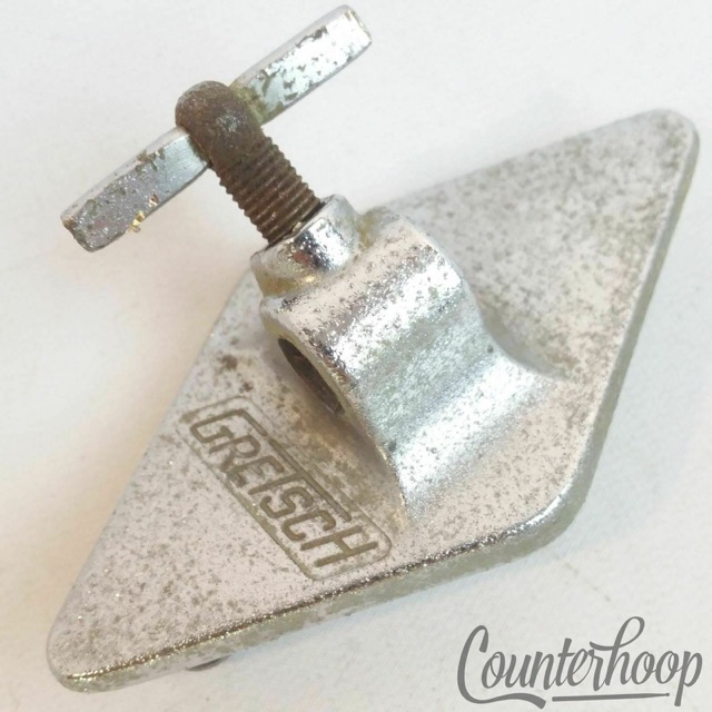 Gretsch Floor Tom Drum Leg Mount/Bass Cymbal L-Arm Diamond Bracket Chrome RB 60s — main photograph
