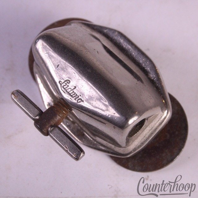 Ludwig Tom Drum/Bass Spur/Cymbal Arm Mount Nickel Wing-Screw Vintage 50s-60s USA — main photograph