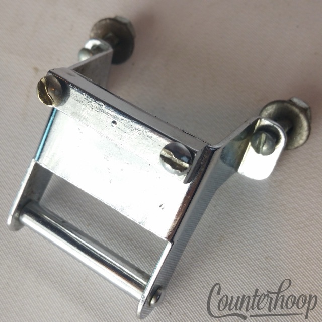 Slingerland Artist/Gene Krupa Snare Drum Butt Plate Chrome Extended Gate 60s OG — main photograph