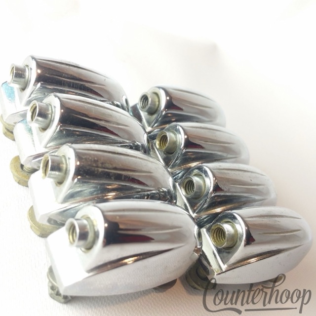Gretsch 8x Tom/Concert Snare Drum Lugs RB Round Badge Vintage 60s Chrome EXC* — main photograph