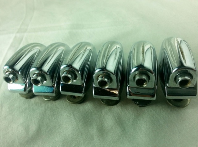 Gretsch 6x Tom /Concert Snare Drum Lugs RB Round Badge Vintage 60s Chrome EXC* — main photograph
