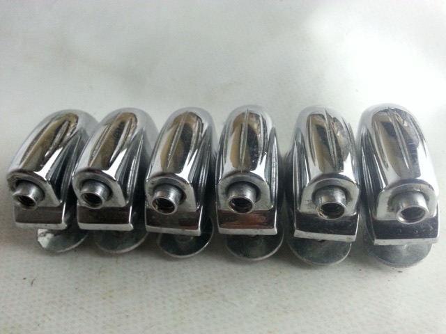 Gretsch 6x Tom /Concert Snare Drum Lugs RB Round Badge Vintage 60s Chrome USA* — main photograph