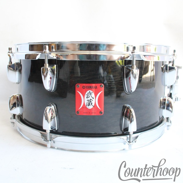 Yamaha Musashi Series 13x6.5" Snare Drum 7Ply Oak NSD-1365M Japan Natural Black — main photograph