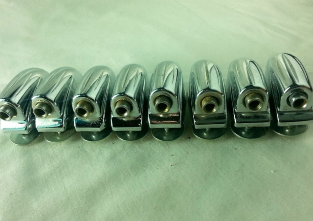 Gretsch 6x Tom /Concert Snare Drum Lugs RB Round Badge Vintage 60s Chrome EXC* — main photograph
