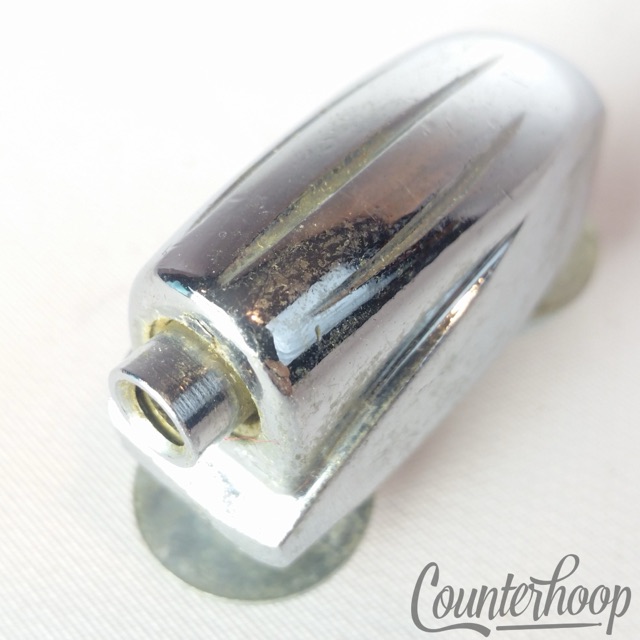 Gretsch Floor Tom/Snare Drum Lug Round Badge Vintage Chrome 60s Brooklyn USA* — main photograph