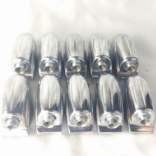 Gretsch 10x Tom/Snare Drum Lugs Round Badge RB Vintage Chrome 60s-70s USA* — main photograph