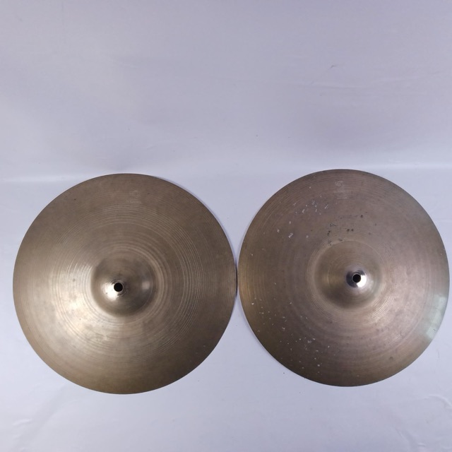 Zildjian 14" 50s Hi-Hats 826g/864g Paper-Thin Cymbals B20 Avedis USA Vintage Set — main photograph