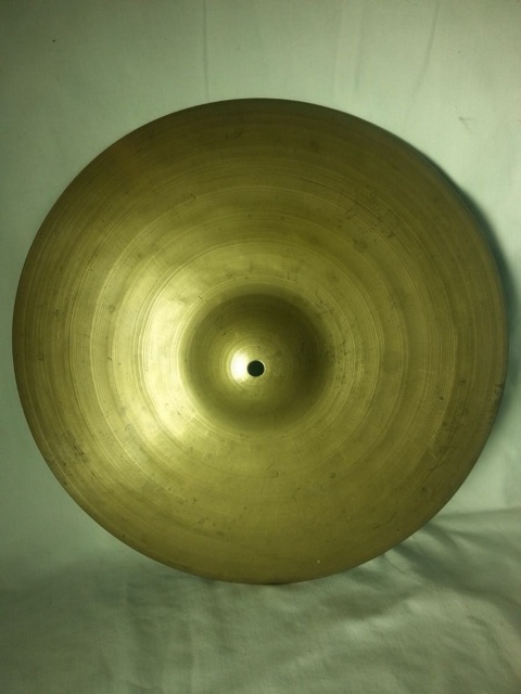 Vintage Turkish Istanbul 30s-40s Hand-Made 13" 1000g Hi-Hat Bottom Cymbal B20* — main photograph