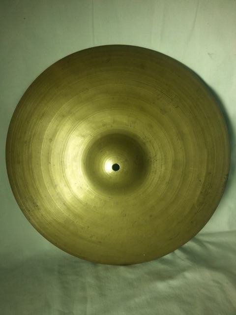 Vintage Turkish Istanbul 30s-40s Hand-Made 13" 1000g Hi-Hat Bottom Cymbal B20* — main photograph