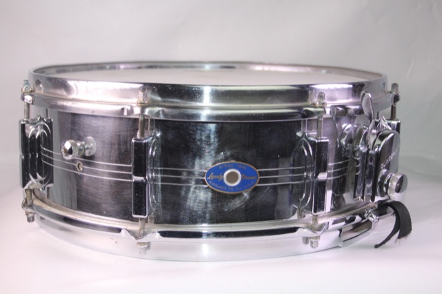 Leedy 14x5"Brass Gene Krupa COB Snare Drum 8Lug Vintage60s No130 USA Slingerland — main photograph