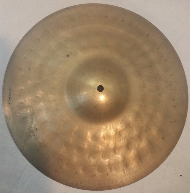 UFIP 12" Hi-Hat Cymbal Bottom 650g Vintage 40s Made in Italy Hand Hammered B20* — main photograph