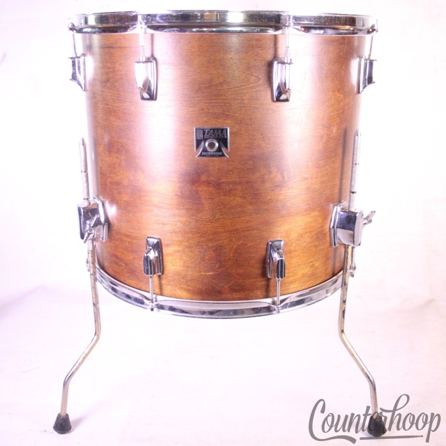 Tama 18x16"Superstar Floor Tom Drum Vintage 80s Japan Custom Mahogany 6ply Birch — main photograph