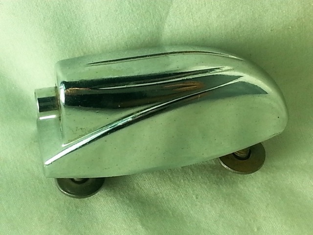 Gretsch 1x Bass Drum Lugs Round Badge RB Vintage Chrome Hardware Parts EXC 60s* — main photograph
