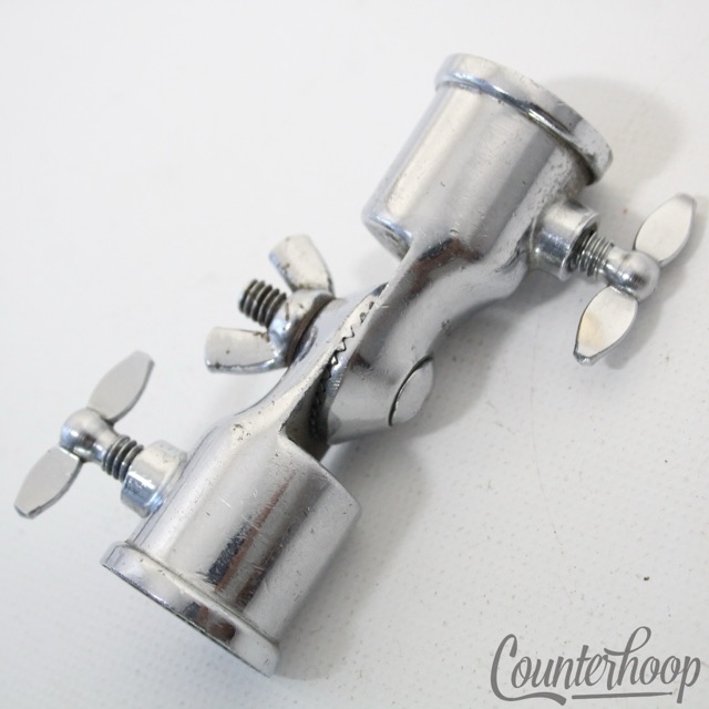 Premier Bass/Tom Drum Ratchet Arm Mount Connector Chrome Vintage 60s Elite UK* — main photograph