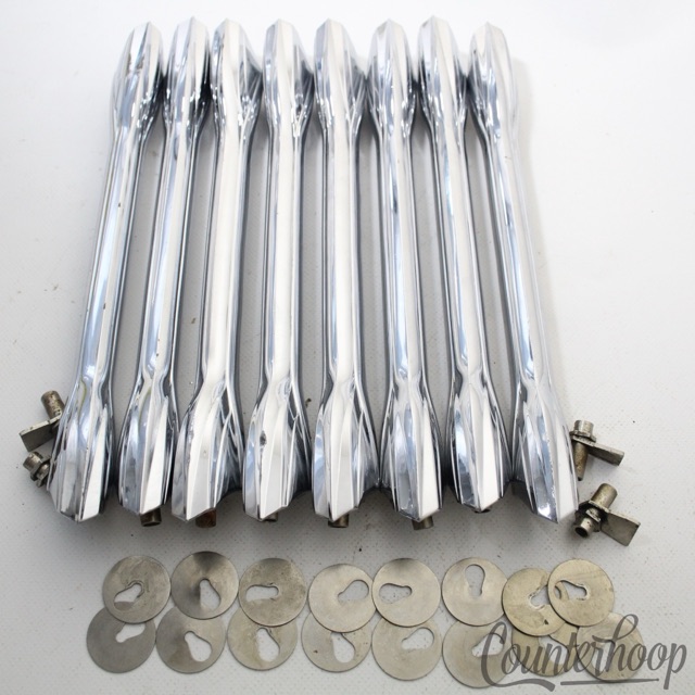 Premier 8x Marching Snare/Bass Drum Lugs Complete Set 2-Hole Vintage 60s England — main photograph