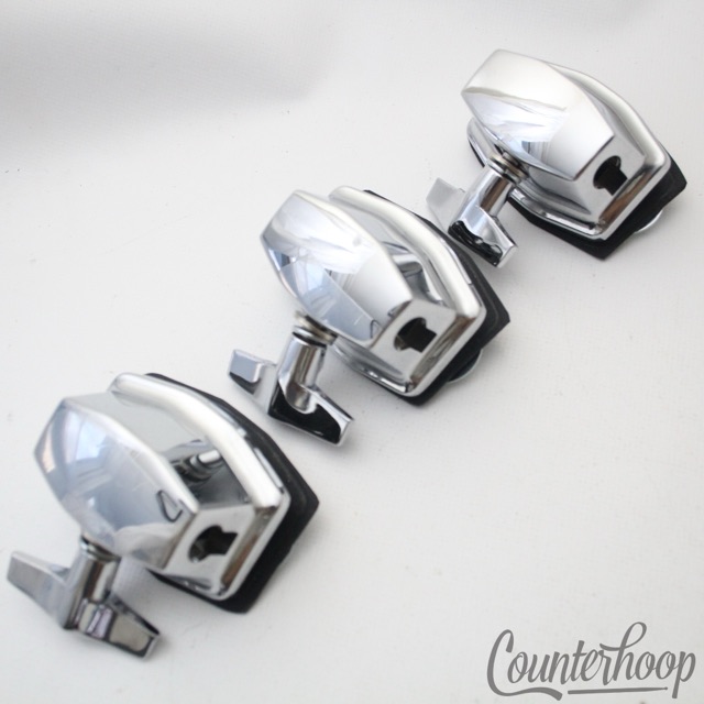 Gibraltar 3x Floor Tom Drum Leg/Rack L-Arm Mounts Chrome Mounting Brackets Set* — main photograph