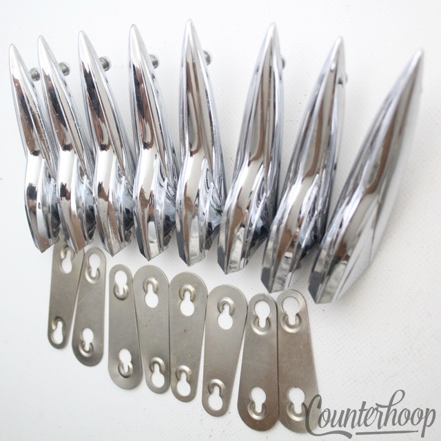 Premier 8x Floor Tom Drum Lugs 60s-70s Elite Diamond Chrome Vintage England UK* — main photograph