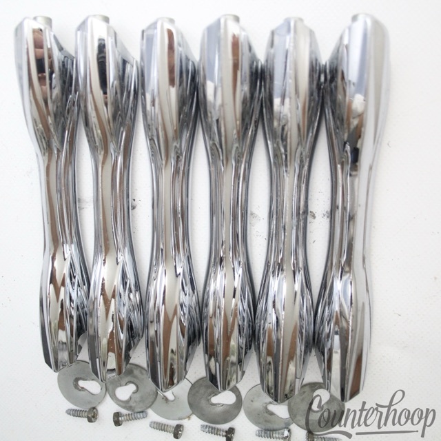 Premier 6x 13"Rack Tom Drum Lugs 60s-70s Elite Diamond Chrome Vintage England UK — main photograph