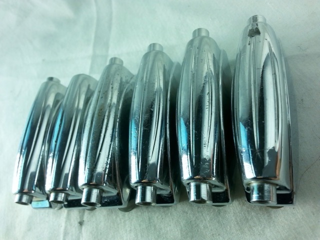 Gretsch 6x Snare Drum Lugs Round Badge RB Vintage Large Hex/Small Washers 60s* — main photograph