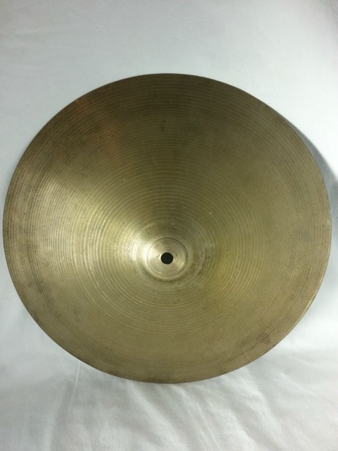 Zilco 14"B20 Thin 740g Hi-Hat/Crash Cymbal Vintage 60s Zildjian Azco Canada* — main photograph