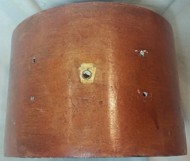Ludwig 12x8" 3ply African Mahogany/Maple Tom Drum Shell Club Date Vintage 60s* — main photograph