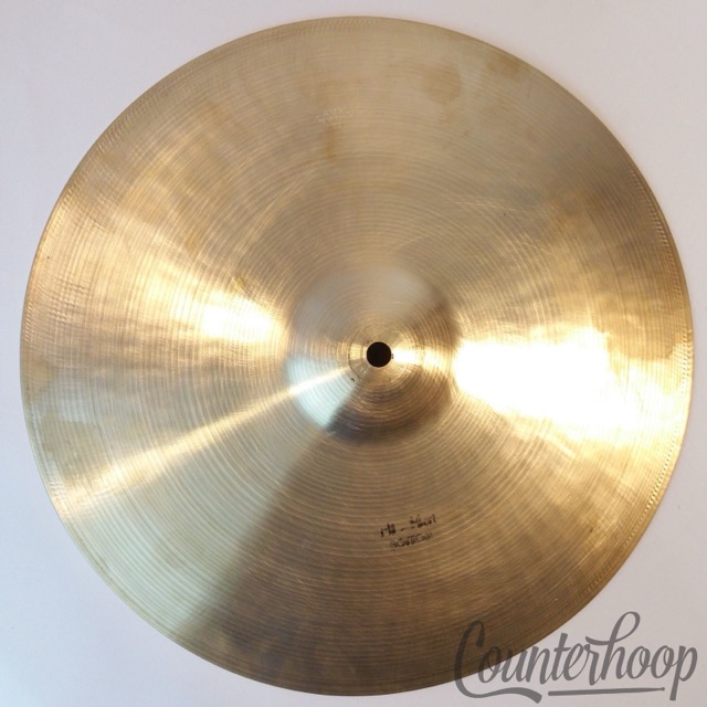 Kashian 14"Bottom Hi-Hat Cymbal 1010g Made In Italy UFIP Sabian B20 Vintage 60s — main photograph