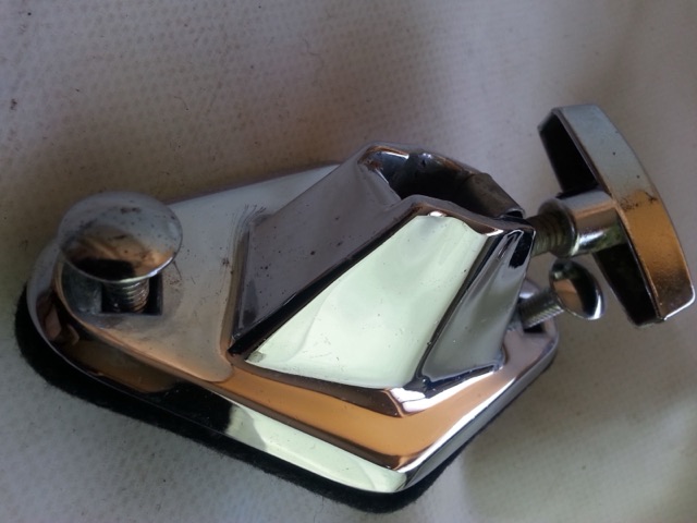 Gretsch Bass Drum Spur Mount Left Side Vintage Chrome USA 70s* — main photograph
