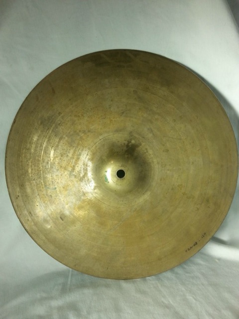 UFIP Hi-Hat Cymbal 15"1430g Vintage 40s Italy Hand Hammered B20 Turkish Istanbul — main photograph