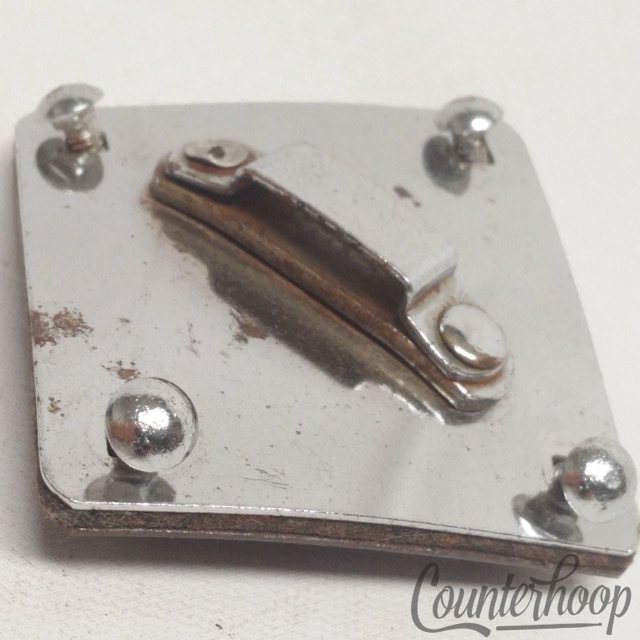Gretsch Diamond Tom Drum Mount Vintage Chrome Felt+Metal Plate 50s Broadkaster* — main photograph