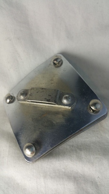 Gretsch Diamond Tom Drum Mount Vintage Chrome Felt+Metal Plate 50s Broadkaster* — main photograph