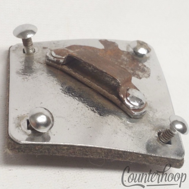 Gretsch Diamond Tom Drum Mount Chrome Felt+Metal Plate Broadkaster Vintage 50s* — main photograph