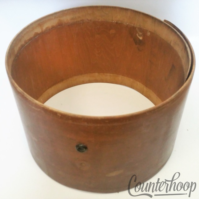 Leedy 13"x8 Snare/Tom Drum Shell Vintage 20s 2-Ply African Mahogany Indianapolis — main photograph