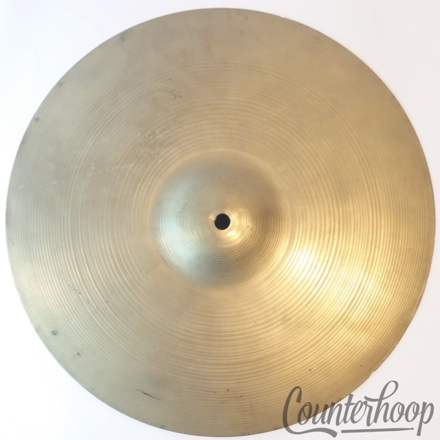 Zildjian 14" Hi-Hat Top/Bottom Cymbal 1020g B20 Bronze Vintage 60s Avedis A* — main photograph