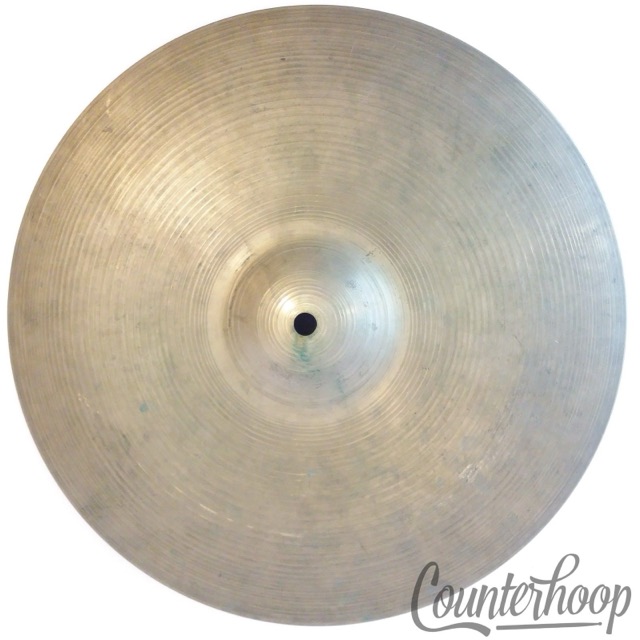 Zildjian 14"Hi-Hat Bottom Cymbal 1220g Made In USA B20 Vintage 50s-60s Avedis A — main photograph
