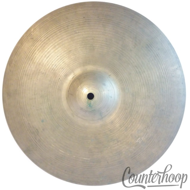 Zildjian 14"Hi-Hat Bottom Cymbal 1220g Made In USA B20 Vintage 50s-60s Avedis A — main photograph
