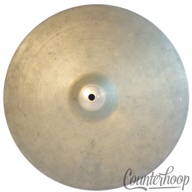 Zildjian 15" Hi-Hat Bottom Cymbal 1550g Turkish USA B20 Vintage 60s Avedis A* — main photograph