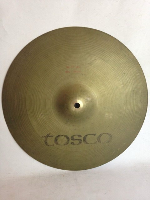 Tosco 14" Hi-Hat Crash Cymbal 968g Med-Thin B20 Vintage 70s Italy Rotocast* — main photograph
