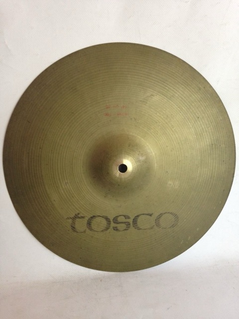 Tosco 14" Hi-Hat Crash Cymbal 968g Med-Thin B20 Vintage 70s Italy Rotocast* — main photograph